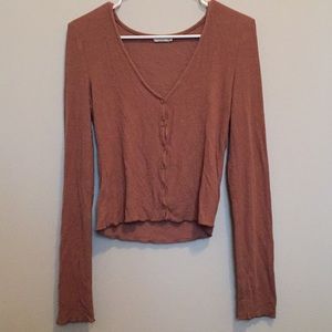 MISS LOVE Button Up Sweater